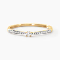 Bague Solitaire Hemera Or Jaune Diamant