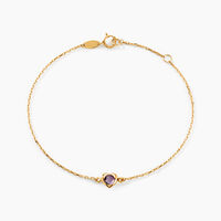 Bracelet Icarus Or Jaune Améthyste