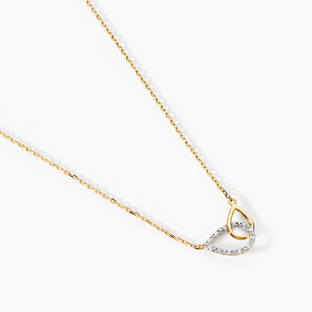 Collier Quintus Or Jaune Diamant - F&ecirc;te des m&egrave;res Femme | Histoire d&rsquo;Or
