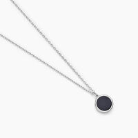 Collier Lunatique Argent Blanc Malachite Onyx