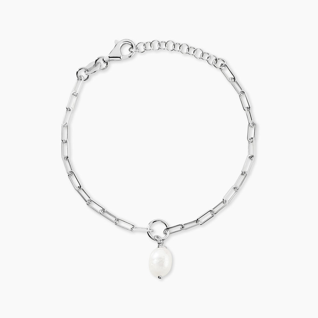 Bracelet Perla Argent Blanc Perle De Culture - Bracelets Femme | Histoire d&rsquo;Or