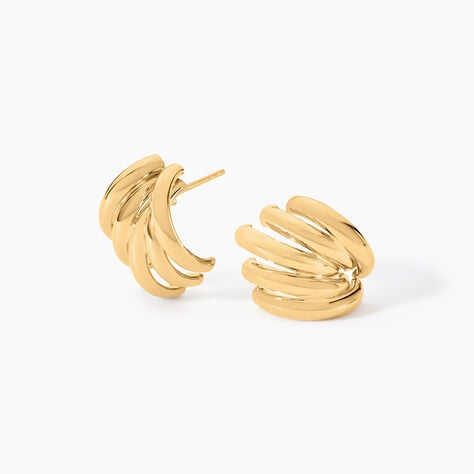 Boucles D'Oreilles Puces Fahim Or Jaune - Clous d'oreilles Femme | Histoire d’Or