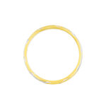 Alliance Strie Fantaisie Demi Jonc Classique Or Bicolore - Alliances Unisex | Histoire d&rsquo;Or