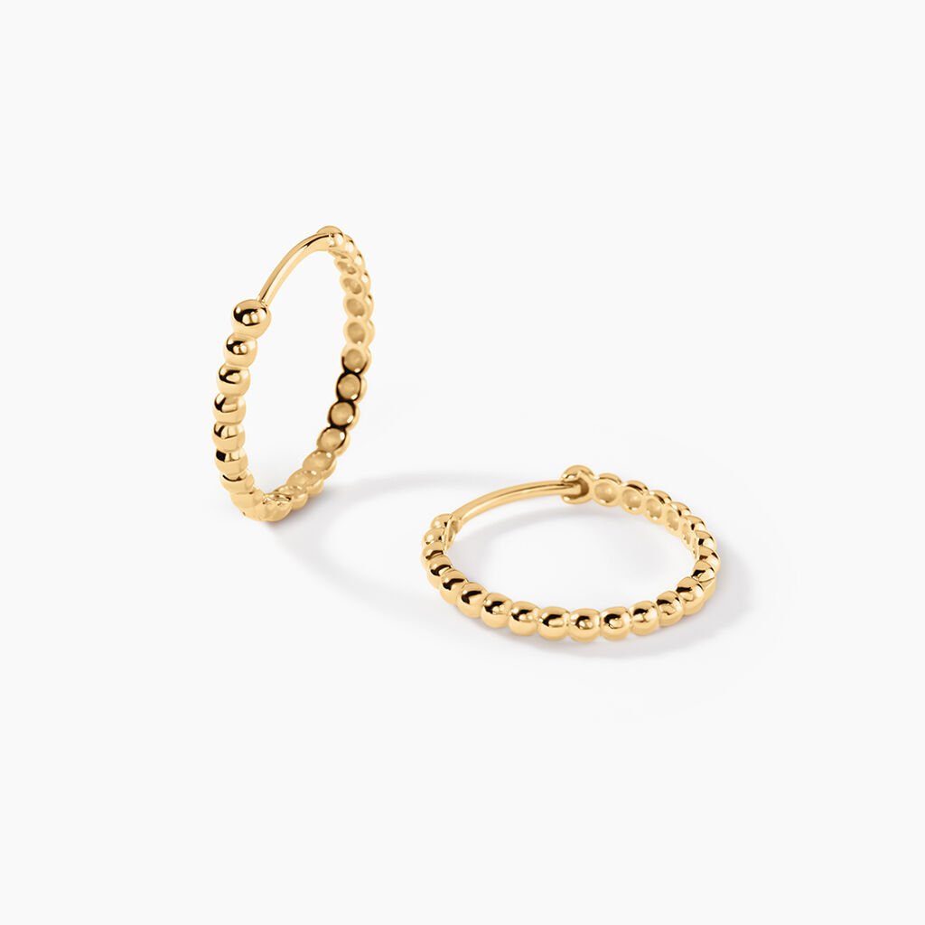 Créoles Flick Or Jaune - Boucles d'oreilles créoles Femme | Histoire d’Or