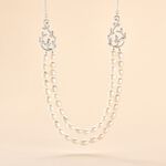 Collier Pygmalion Argent Blanc Oxyde De Zirconium Perle De Culture - Colliers Femme | Histoire d&rsquo;Or