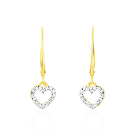 Boucles D'oreilles Pendantes Ursa Or Jaune Diamant - Boucles d'oreilles pendantes Femme | Histoire d&rsquo;Or