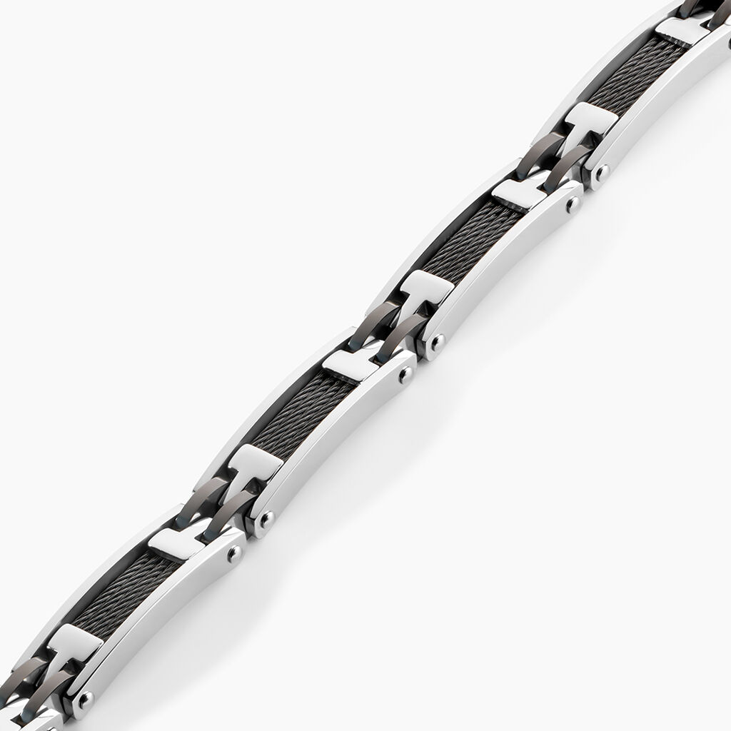 Bracelet Jourdan Acier - Bijoux sans pierre Homme | Histoire d&rsquo;Or