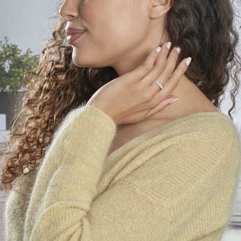 Bague Solitaire Livia Or Rose Diamant - Bagues solitaires Femme | Histoire d’Or