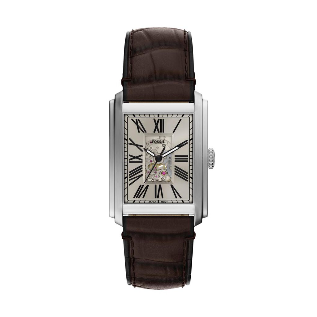 Montre Fossil Carraway Automatic Beige - Montres Homme | Histoire d&rsquo;Or
