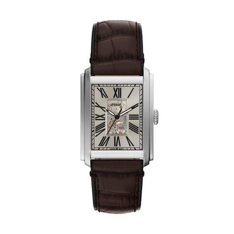 Montre Fossil Carraway Automatic Beige - Montres Homme | Histoire d&rsquo;Or