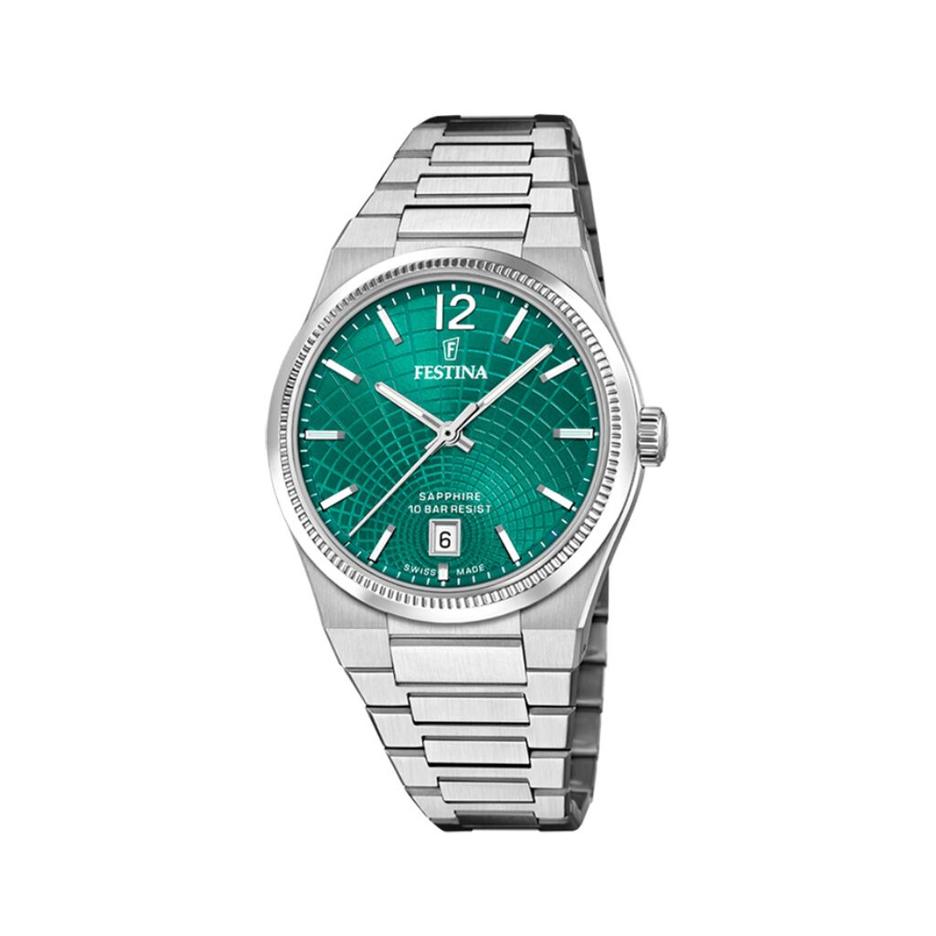Montre Festina Swiss Made 35 Vert - Montres suisses Femme | Histoire d’Or