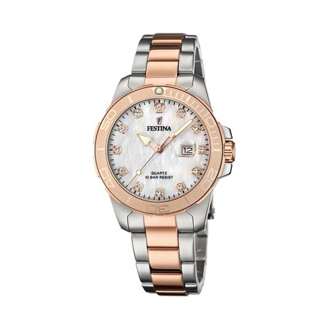 Montre Boyfriend Nacre Blanche - Montres Femme | Histoire d&rsquo;Or