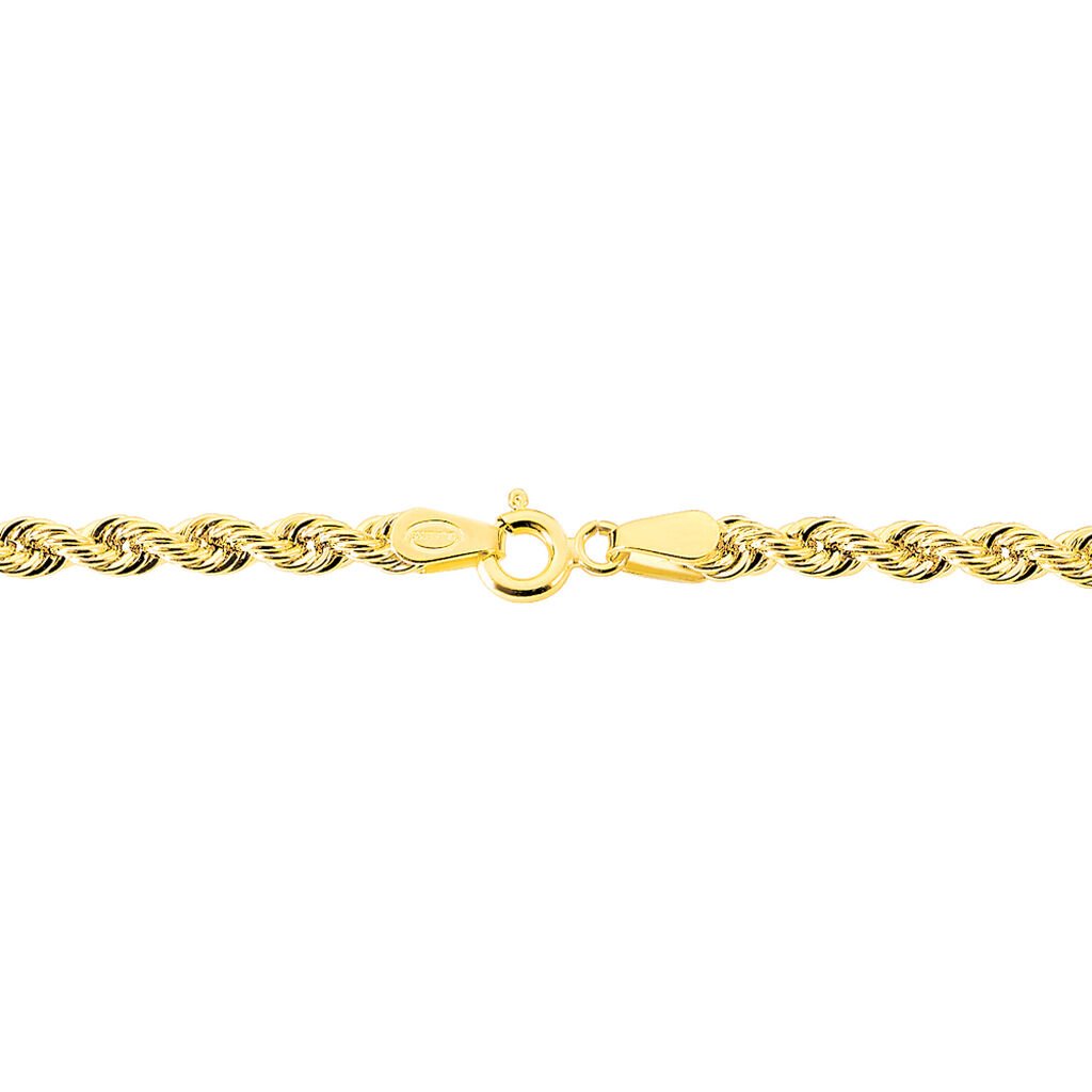 Bracelet Jerry Or Jaune Maille Corde - Bracelets chaîne Femme | Histoire d’Or