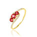 Bague Chloe Or Jaune Rubis Et Diamant - Bagues solitaires Femme | Histoire d’Or