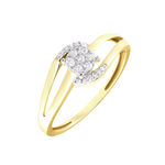 Bague Melinia Or Jaune Diamant - Bagues avec pierre Femme | Histoire d&rsquo;Or