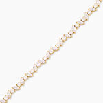 Bracelet Gennadius Argent Dor&eacute; A L'Or 750/1000 Oxyde De Zirconium - Bracelets Pierre Femme | Histoire d&rsquo;Or