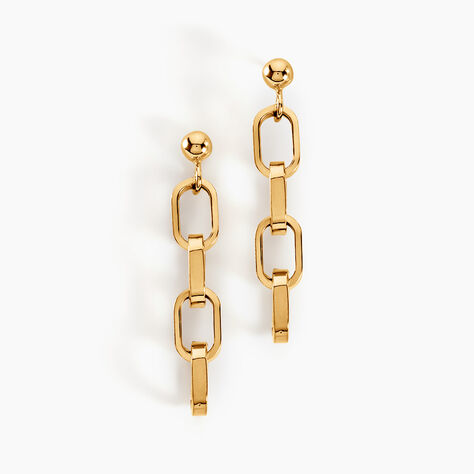 Boucles D'oreilles Pendantes Linkora Or Jaune - Boucles d'oreilles pendantes Femme | Histoire d’Or