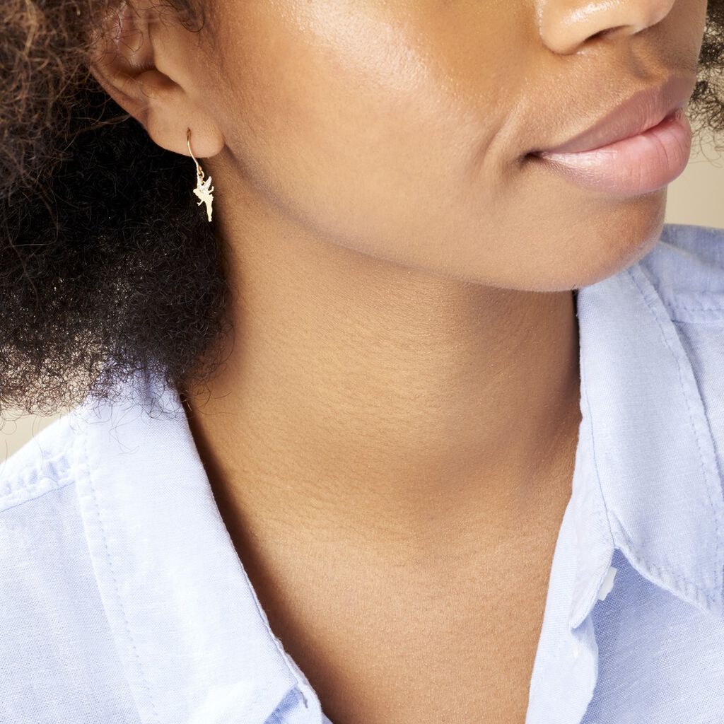 Boucles D'oreilles Pendantes Fee Or Jaune - Boucles d'oreilles pendantes Femme | Histoire d’Or