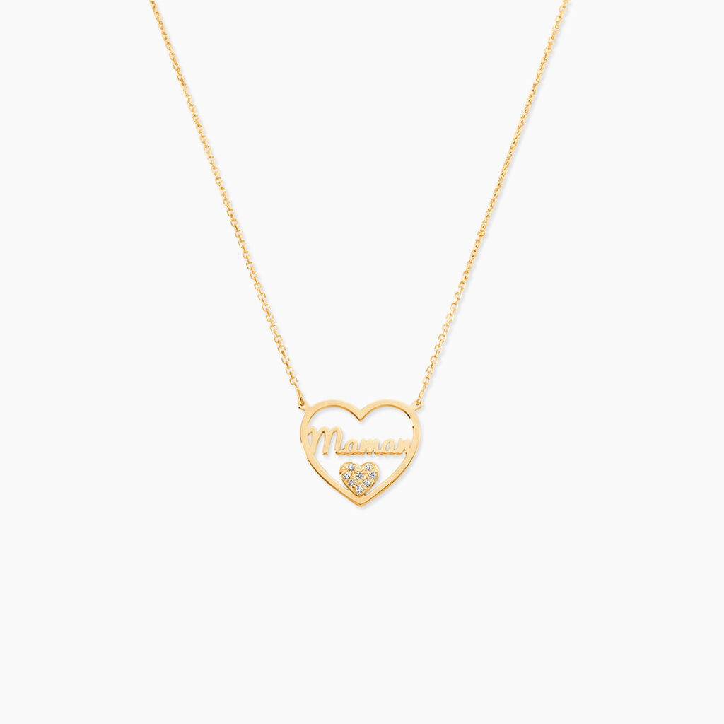 Collier Micarla Or Jaune Oxyde De Zirconium - F&ecirc;te des m&egrave;res Femme | Histoire d&rsquo;Or