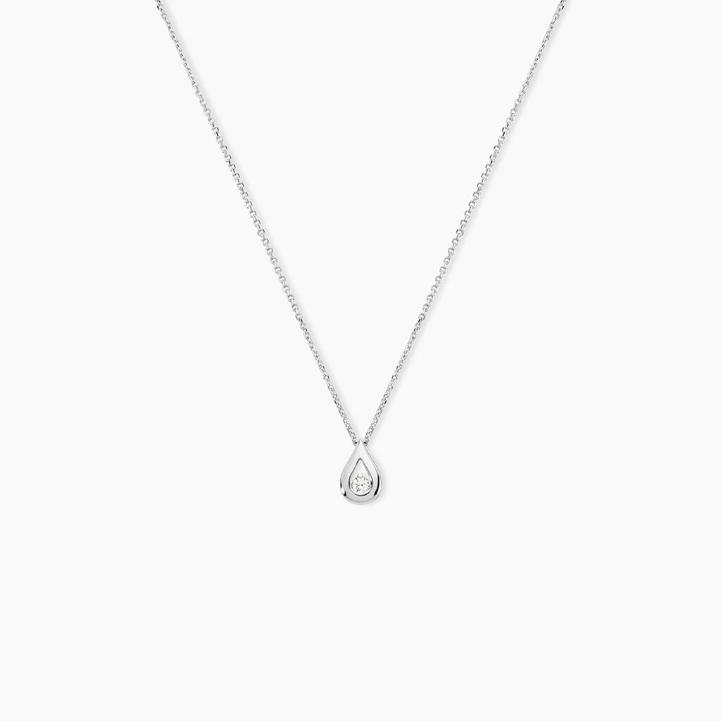 Collier Purete Or Blanc Diamant - Colliers Femme | Histoire d&rsquo;Or