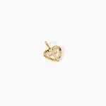Pendentif Kallistrate Argent Dor&eacute; A L'Or 750/1000 Oxyde De Zirconium - Pendentifs Communion Femme | Histoire d&rsquo;Or