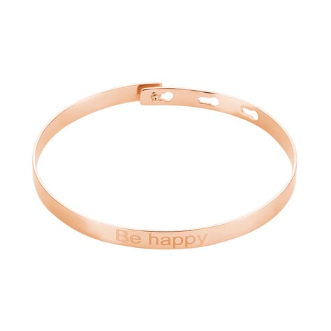Bracelet Jonc Gravita Argent Rose - Bracelets joncs Femme | Histoire d’Or