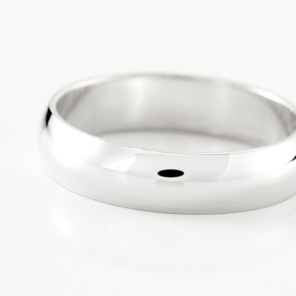 Alliance Alexyne Argent Blanc - Alliances Famille | Histoire d&rsquo;Or