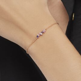 Bracelet Plaqué Or Eliina Oxyde De Zirconium - Bracelets fantaisie Femme | Histoire d’Or