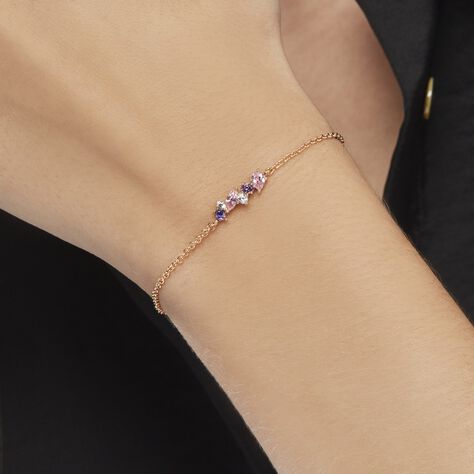 Bracelet Plaqué Or Eliina Oxyde De Zirconium - Bracelets fantaisie Femme | Histoire d’Or
