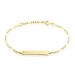 Bracelet Identite Bebe Or Jaune Bartolomee - Bracelets Communion Enfant | Histoire d’Or