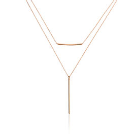 Collier Pink Or Rose - Colliers doubles et triples chaînes Femme | Histoire d’Or