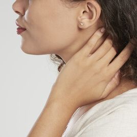 Boucles D'oreilles Puces Lison Or Rose - Clous d'oreilles Enfant | Histoire d’Or