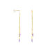 Bijoux D'oreilles Lavender Or Jaune Améthyste - Boucles d'oreilles pendantes Femme | Histoire d’Or