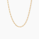 Cha&icirc;ne Esma Maille Alternee 1/3 Or Jaune - Cadeaux de naissance Enfant | Histoire d&rsquo;Or