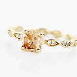 Bague Kurt Plaqu&eacute; Or Jaune Oxyde De Zirconium - Bagues solitaires Femme | Histoire d&rsquo;Or