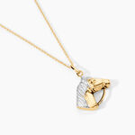 Pendentif Hillel Cheval Or Bicolore - Pendentifs Famille | Histoire d&rsquo;Or