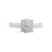 Bague Or Blanc  Shirlene Diamant Synthetique - Bagues solitaires Femme | Histoire d’Or
