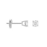 Boucles D'oreilles Puces One Or Blanc Diamants - Clous d'oreilles Homme | Histoire d&rsquo;Or