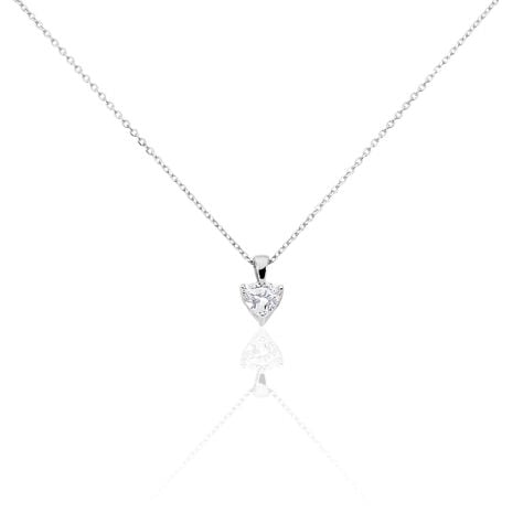 Collier Azenor Argent Blanc Oxyde De Zirconium - Colliers fantaisie Femme | Histoire d’Or