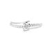 Bague April Or Blanc Oxyde De Zirconium - Bagues solitaires Femme | Histoire d’Or