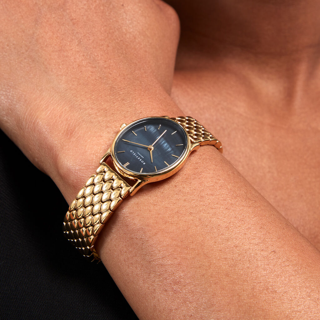 Montre Rosefield Oval Noir - Montres Femme | Histoire d’Or