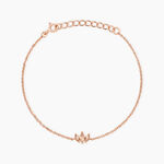 Bracelet Duchesse Argent Rose Oxyde De Zirconium - Bracelets Femme | Histoire d&rsquo;Or