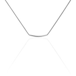 Collier Amadeo Maille Popcorn Acier Blanc - Colliers fantaisie Femme | Histoire d’Or