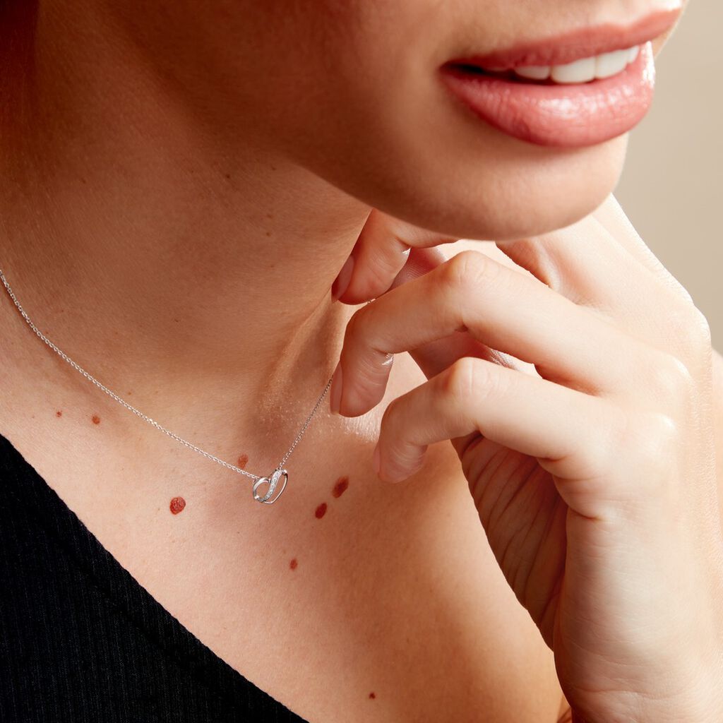 Collier Or Blanc Juliane Diamants - Colliers Femme | Histoire d’Or