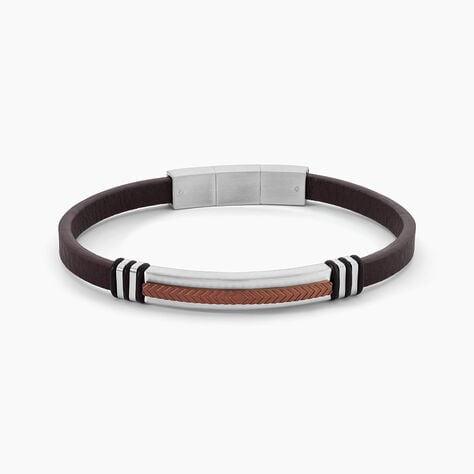 Bracelet Cuir De Vache Marron - Bracelets Cuir Homme | Histoire d&rsquo;Or