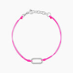 Bracelet Infini Pop Argent Blanc - Bracelets cordon Femme | Histoire d&rsquo;Or