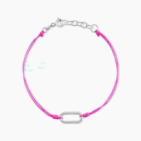 Bracelet Infini Pop Argent Blanc - Bracelets cordon Femme | Histoire d’Or