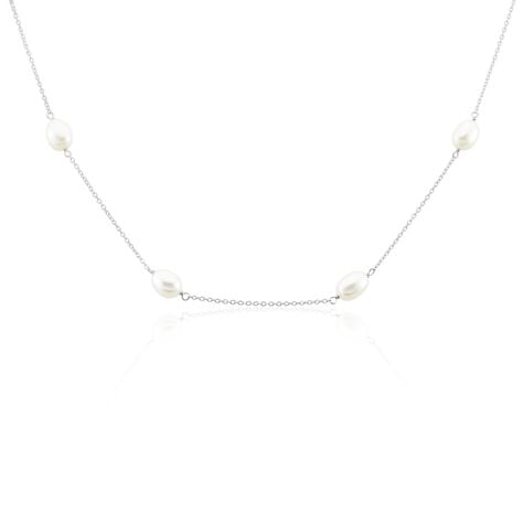 Collier Sautoir Argent Gaspar Perles De Culture 7-8mm 73cm - Sautoirs Femme | Histoire d’Or