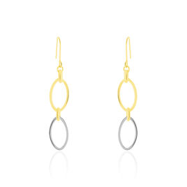 Boucles D'oreilles Pendantes Lucia Or Bicolore - Boucles d'oreilles pendantes Femme | Histoire d’Or