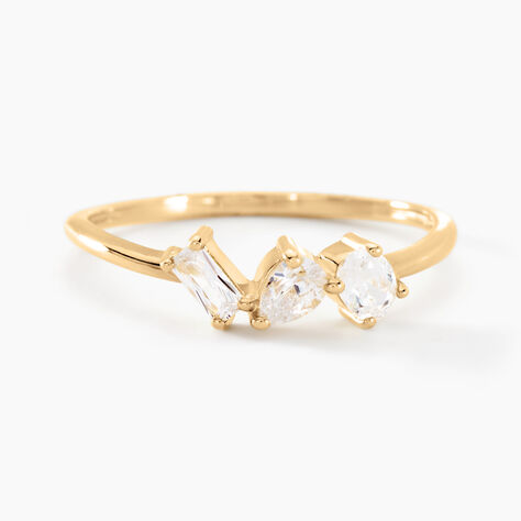 Bague Shiny Garden Or Jaune Oxyde De Zirconium - Bagues avec pierre Femme | Histoire d’Or